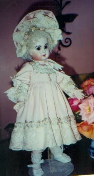 20 - 21 " Antique French Bru Brevete Child Doll Dress Hat Underwear Pattern/german