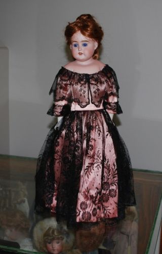 Vintage 19” German Bisque Head Doll.