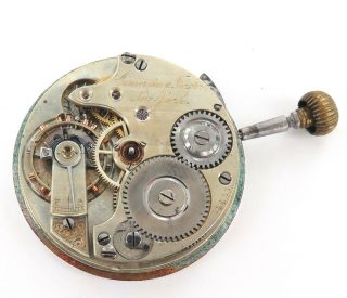 1800s American Private Label Pocket Watch Movement.  Camerden & Forster,  N.  Y