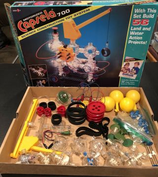 Vintage 1978 Capsela 700 Motorized Land And Water Construction Science Toy