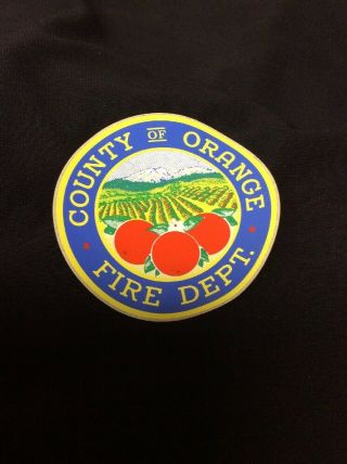 3 Inch Orange County Fire Sticker - Firefighter Decal Oc