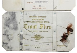 Antique G.  W.  Frost & Sons Fly Fishing Trout Flies On Cards 3