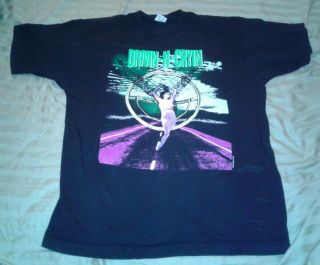 Drivin N Cryin Vintage Tour T - Shirt Fly Me Courageous Black 1991 Kevn Kinney Xl
