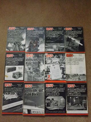 Vintage Qst Amateur Radio Magazines 1945 Complete Year 12 Issues
