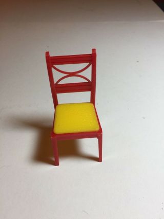 Renwal Kitchen Chair,  - K 53 - Red With Yellow Seat - Plastic