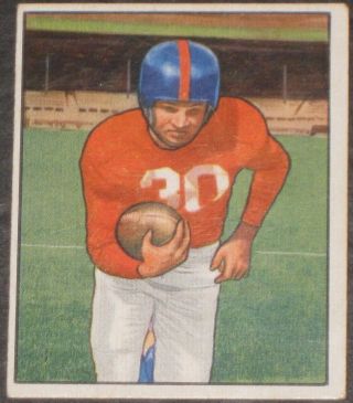 1950 Bowman Joe Scott Football Card 68 Vintage Antique York Giants