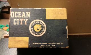 Vintage Ocean City 113 Fishing Reel N.  O.  S.  With Paperwork