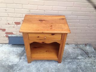 Ethan Allen One Drawer Night Stand End Table Solid Pine
