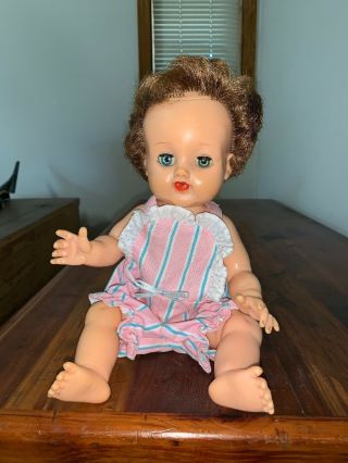 Vintage Ideal Betsy Wetsy Doll 13 1/2 " Vw - 2 Drink And Wet Baby Doll