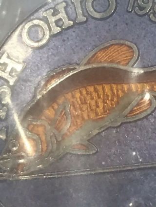 VINTAGE FISH OHIO 1990 - 1990 HAT OR LAPEL AWARD PIN 4