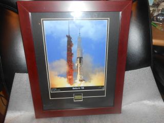 Saturn 1b 1st Stage Rocket Fin Relic In Framed Photo 148/1000 Limited Edition