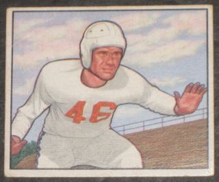 1950 Bowman Dick Hensley Football Card 104 York Giants Vintage Antique