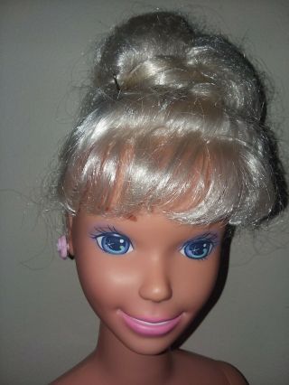 Vintage 37 " Barbie My Size Doll 1992 With Earrings