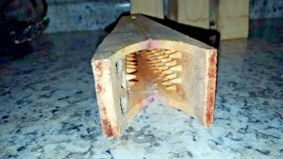 4 Vintage Dearborn Gas Heater Radiant Ceramic Inserts Bricks Grates No.  900 5 - 2 3