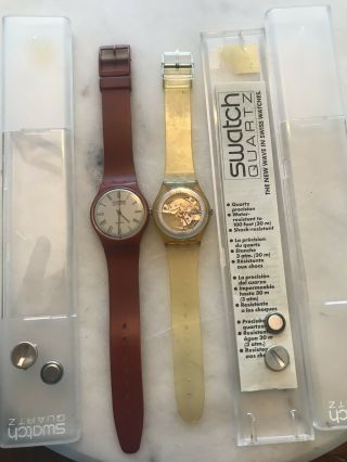 Vintage 1986 Mens Swatch Watch Jelly Fish