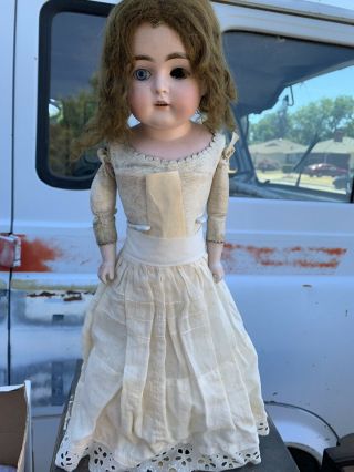 Antique Made In Germany Doll 18 1/2” With Bisque Head