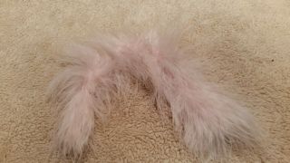 Vintage Barbie 1966 Sears Exclusive Pink Formal Marabou Feather Boa 2