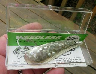 Vintage Unfished Weedless Bait Company,  Aitkin,  Mn Fishing Lure In Orig Box