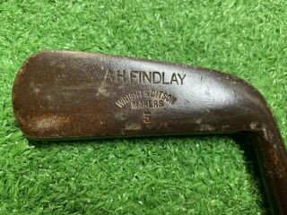1899 Antique Hickory Wood Shaft A H Findlay Wright & Ditson Putter