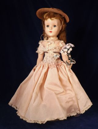 Vintage 1950s - 60s Sweet Sue Walker Doll 18” Orig Dress American Character