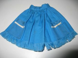 Vintage Ideal Tammy Doll Blue Pak Fringe Skirt
