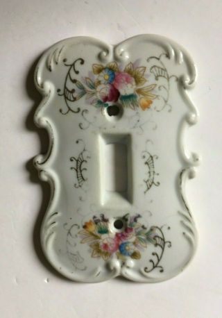 Vintage Floral Porcelain Light Switch Plate Cover 2
