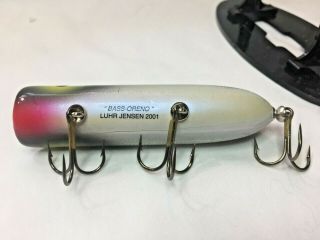 VINTAGE LUHR JENSEN SOUTH BEND BASS ORENO UN - FISHED WOOD FISHING LURE 5