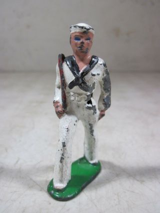 Vintage Antique Barclay Lead Toy Sailor Navy Usa Soldier