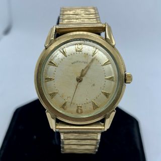 1957 Hamilton Viking Watch 17 Jewels 10k Rgp Vintage