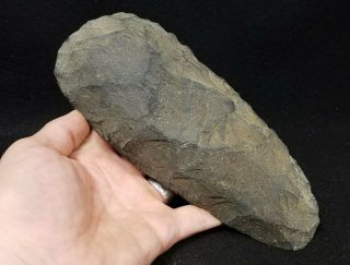 Neolithic Stone Axe Head Tool 8 1/2 " In Length.