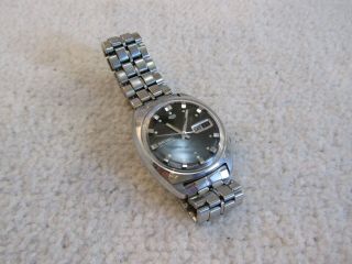 Vintage Seiko 5126 - 7000 Automatic Watch 23 Jewel Movement.  Black Dial