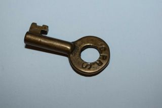 Antique Cpr Canadian Pacific Railway Key Lock Brass