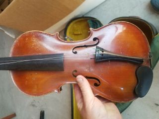 Antique Jacobus Stainer In Absam 17 Violin With Bow And Case Full Size