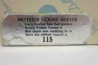 Vintage Nancy Ann Storybook Lucy Locket Brunette 115 in Blue Polka Dot Box 3