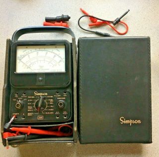Vintage Simpson 260 Series 3 Multimeter Tester (volt - Ohm - Milliameter)