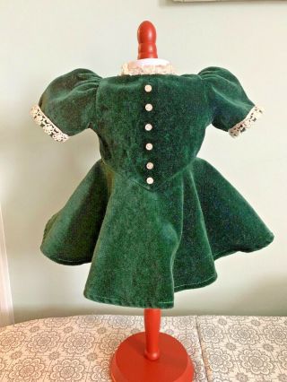 American Girl Molly Christmas Dress Historical Pleasant Company Vintage Tag 1995