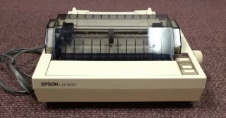 Epson Lq - 500 Vintage Dot Matrix Printer Model P78pa Antique Retro 80s