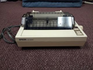 EPSON LQ - 500 Vintage Dot Matrix Printer Model P78PA Antique Retro 80s 4