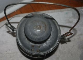 Vintage Antique ADLAKE KERO PENN CENTRAL Railroad Lantern RED Globe 5