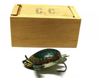 Carl Christiansen Turtle Fishing Lure Fly Rod Bait Fish Spearing Decoy Carver