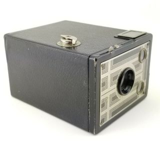 Vtg Kodak Brownie Junior Six - 20 Jr 6 - 20 Film Camera Art Deco Box Antique 062 5