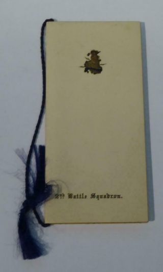 Antique 1912 Christmas Card 2nd Battle Squadron (british Royal Navy Grand Fleet)