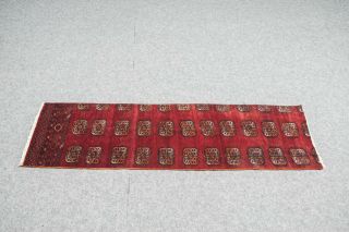 Vintage Oriental Accent Rug 2 ' X5 ' BUKHARA Rug Hand Knotted 100 Wool Pile Carpet 4