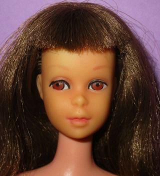 Barbie Vintage Francie Doll 1960s Brunette Brown Eyes Tlc Doll For Ooak Or Play