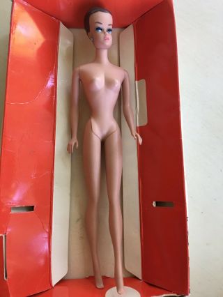Vintage 1962 Barbie Fashion Queen Midge Doll With Origial Box