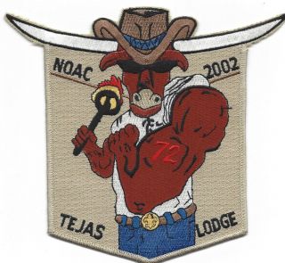 Oa Lodge 72 Tejas 2002 Noac East Texas Area Council Tan Bdr.  [www433]