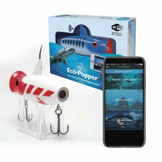 Eco Popper Live Hd Video & Underwater Camera Lure (app) (red Head) -