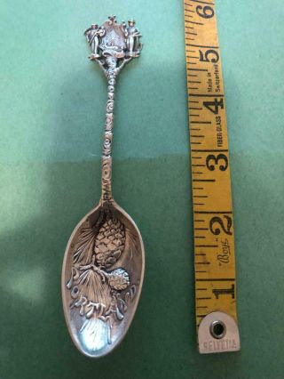 Antique Sterling Silver Spoon Portland Maine " Dirigo " 29 Grams