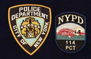 Nypd 2 Police Patches York City Police Department