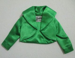 Vintage Barbie 959 Theatre Date Green Satin Jacket Bolero
